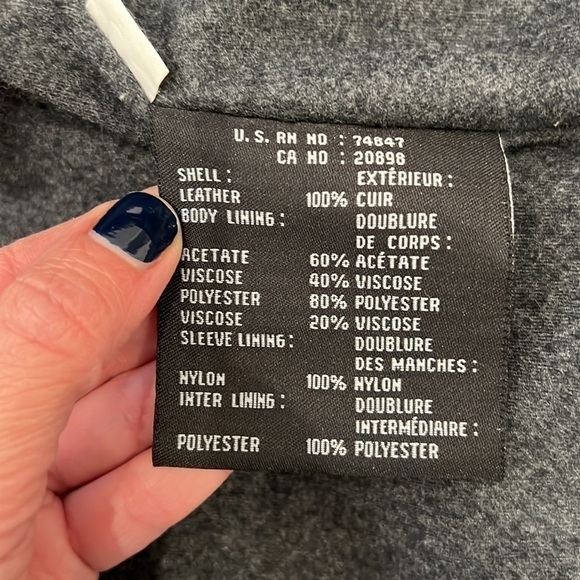 marc New York Andrew Marc black leather heavy men’s coat size medium - Picture 11 of 16